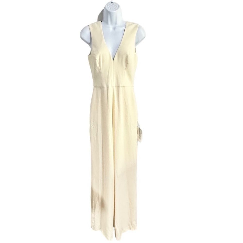 DRESS the Population Pantsuit Cream Size XS - Picture 2 of 8